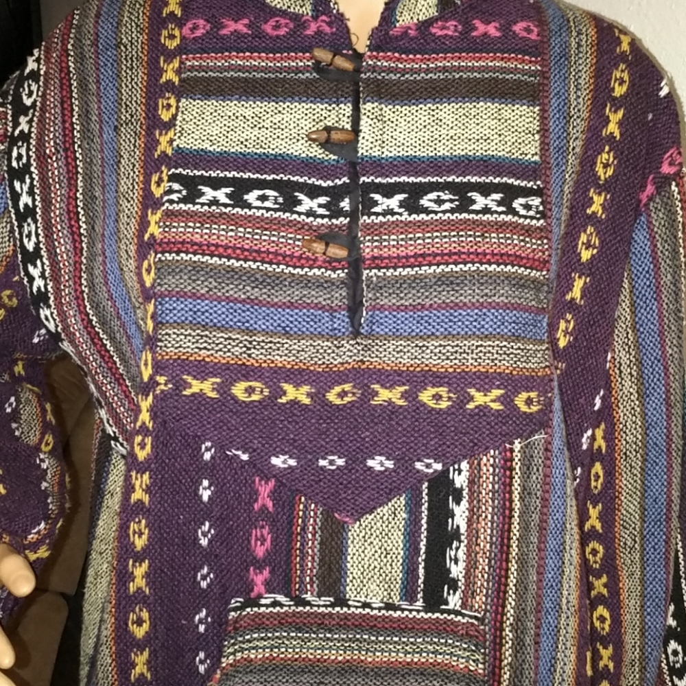 Vintage Multi Colored Poncho